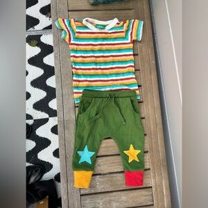 Little Green Radicals Colorful Striped Set
